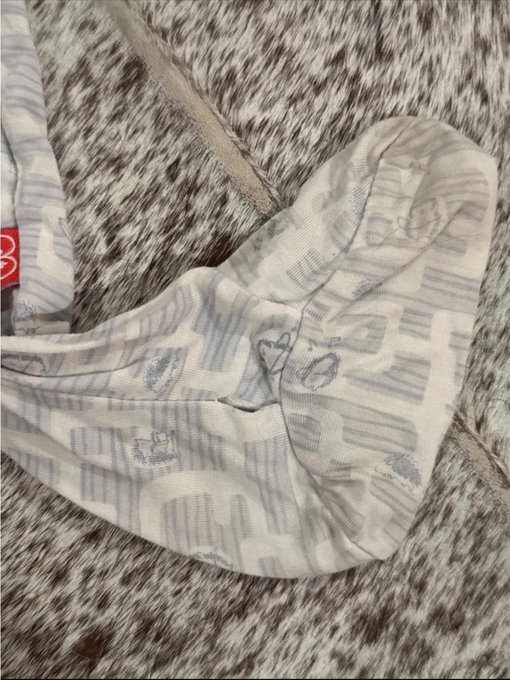 Magnetic me light blue Patterned Kids One-Piece Footed Sleeper